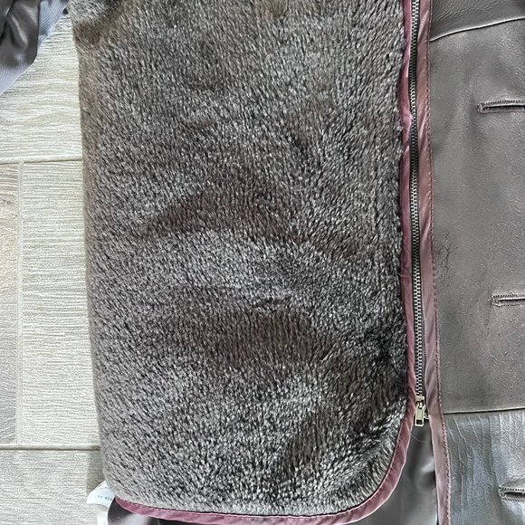 Men's leather jacket with fur lining size L - Picture 13 of 16